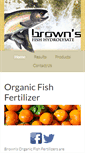 Mobile Screenshot of brownsfishfertilizer.com