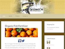 Tablet Screenshot of brownsfishfertilizer.com